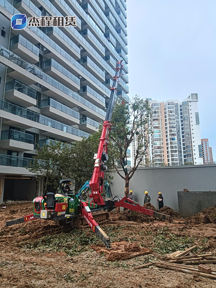 5噸蜘蛛吊出租助力園林景觀樹移植